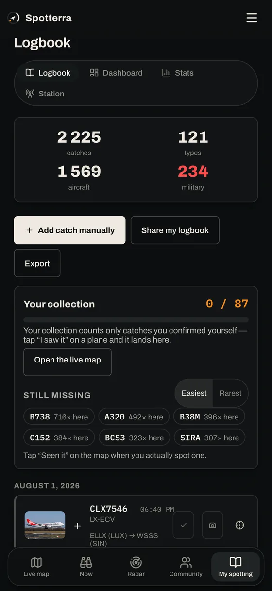 A logbook that fills itself